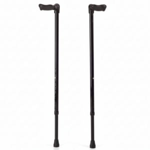 Bastón de aluminio con mango artrítico